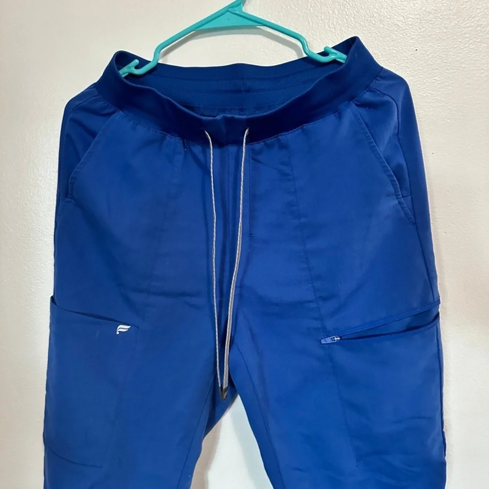 Fabletics Royal Blue Scrub Set S | Medical Uniform Two-Piece